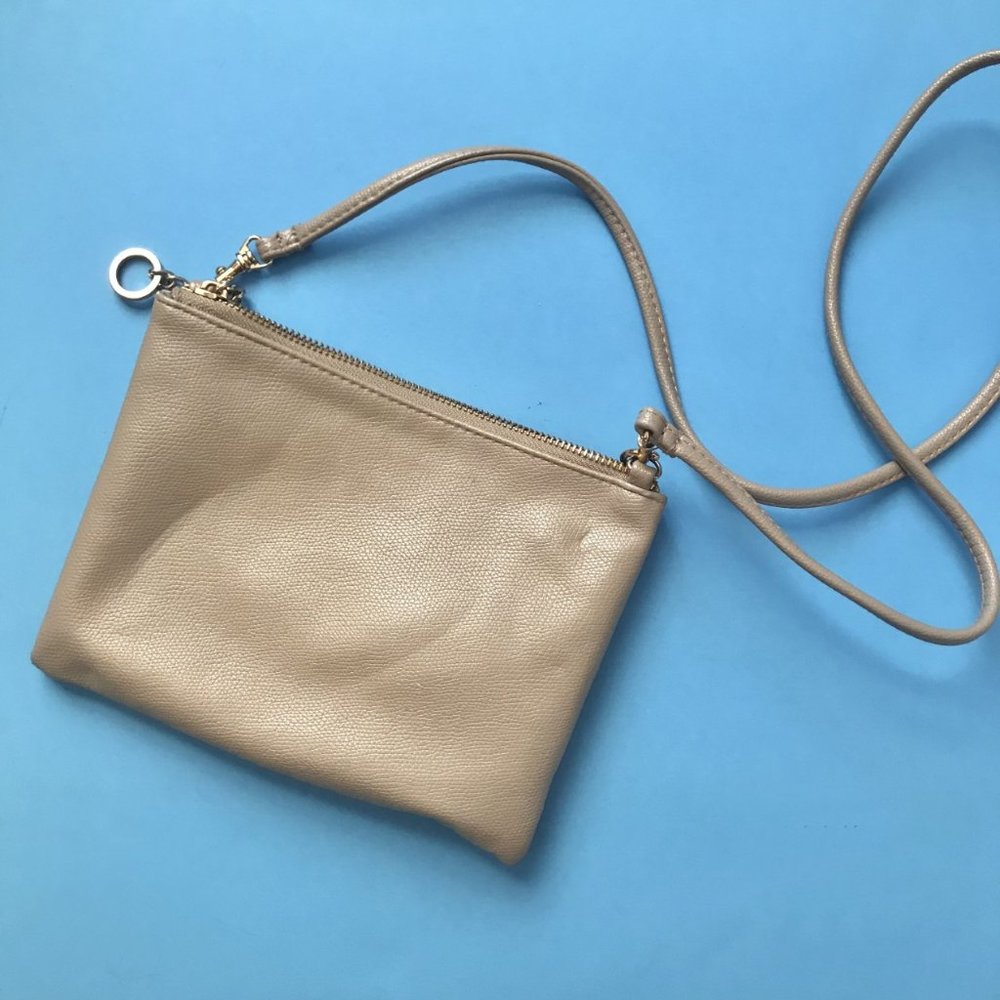 Beige/taupe Shoulder Purse Clutch